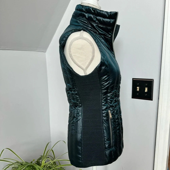 Shimmer Forest Green‎ Down Puffer Jacket from Calvin Klein Performance size XS - Picture 3 of 7